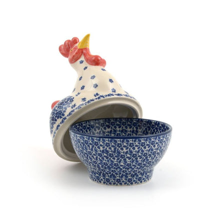 Chicken-small-indigo-bunzlau-castle-blue-white-red-easter