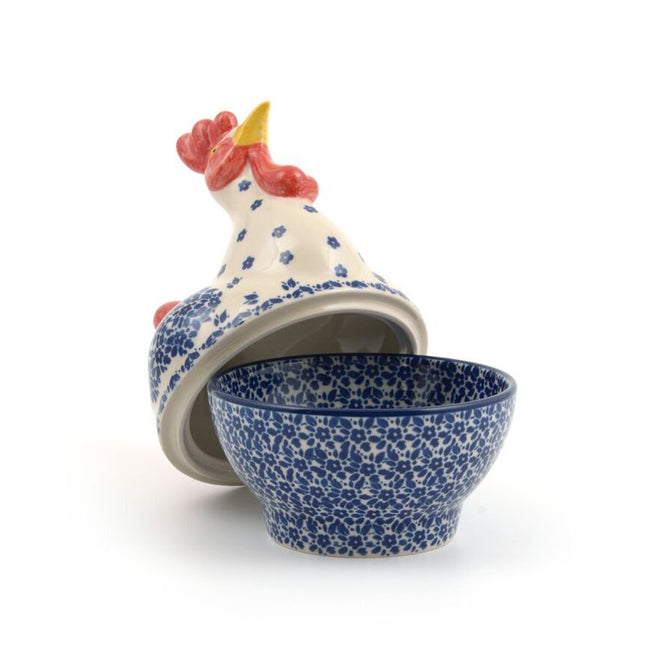 Chicken-small-indigo-bunzlau-castle-blue-white-red-easter