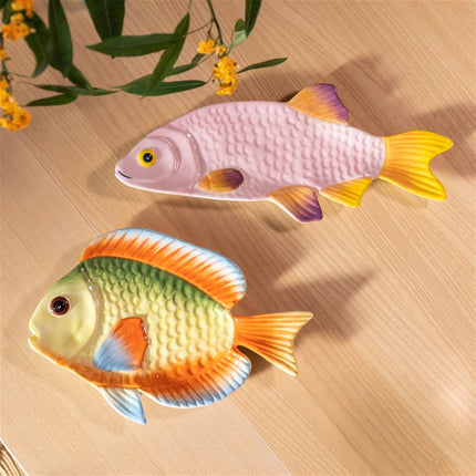 Plate Fish Rainbow Dolomite