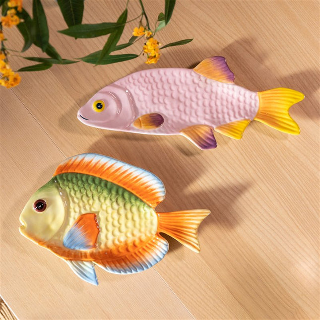 Plate Fish Rainbow Dolomite