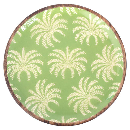 Plate small palm tree decoration
