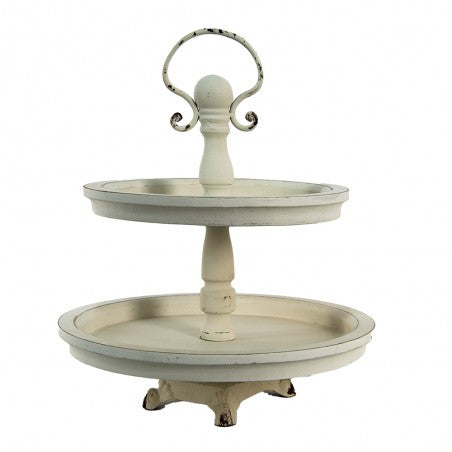 Wooden Cake Stand Beige