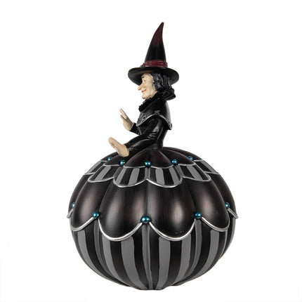 Halloween Decoration Witch 26 cm Black Polyresin