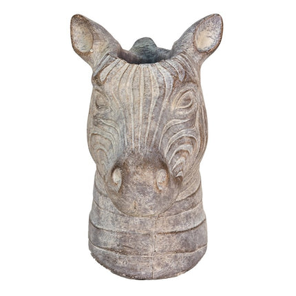 Flower pot Zebra grey stone