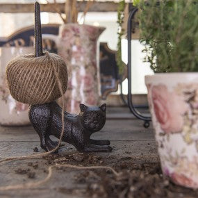 Rope holder Cat brown-black
