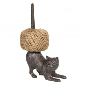 Rope holder Cat brown-black