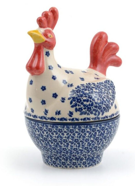 Chicken-small-indigo-bunzlau-castle-blue-red