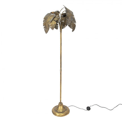 Floor Lamp Golden Coloured Metal