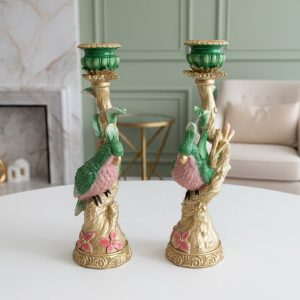 Candle holder bird