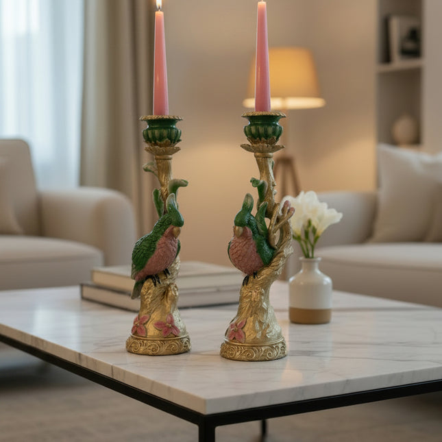 Candle holder bird