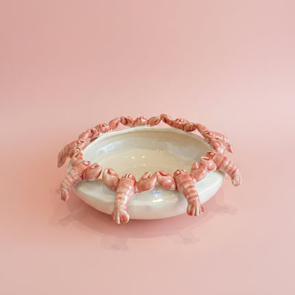 Ceramic bowl with langoustines