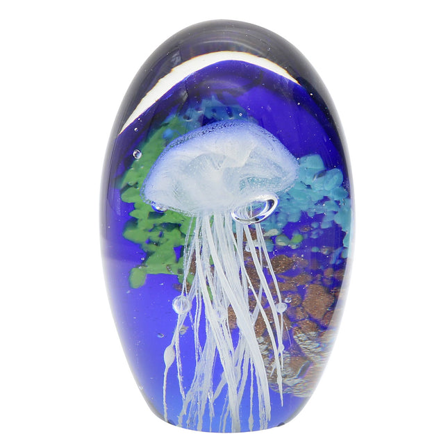 Crystal Paperweight Jelly fish Coral