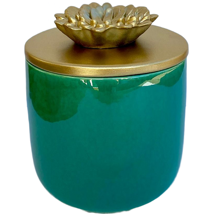 decorative-green-jar-golden-color-flowerlid