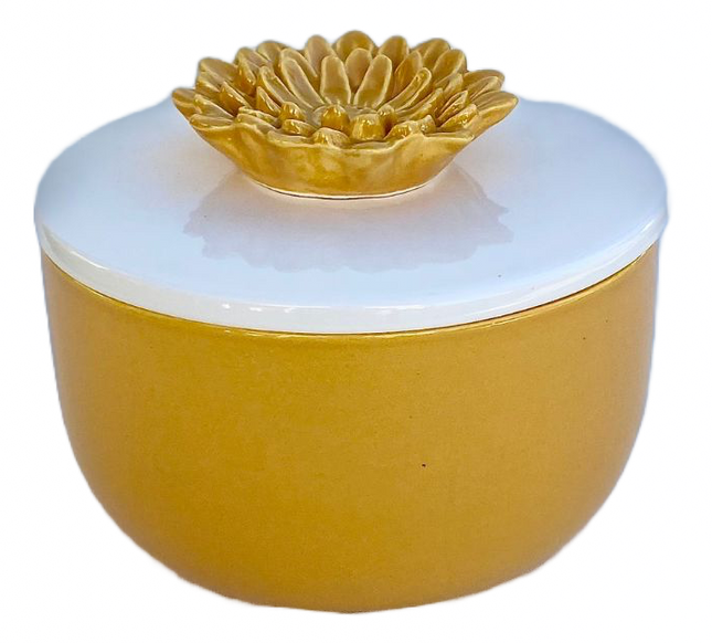 yellow-jar-flower-lid-ceramics