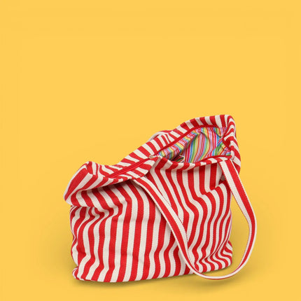 Agatha Ruiz de la Prada - red striped Beach Tote