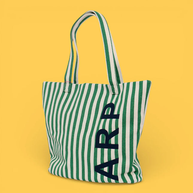 Agatha Ruiz de la Prada - green striped Beach Tote