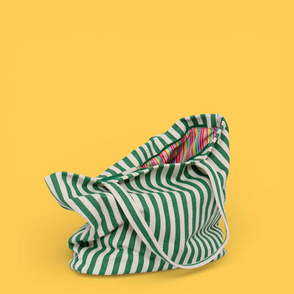 Agatha Ruiz de la Prada - green striped Beach Tote