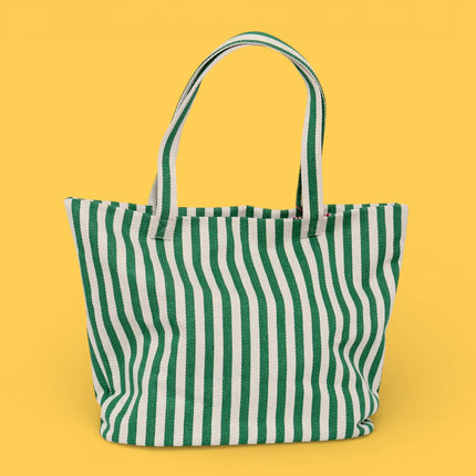 Agatha Ruiz de la Prada - green striped Beach Tote