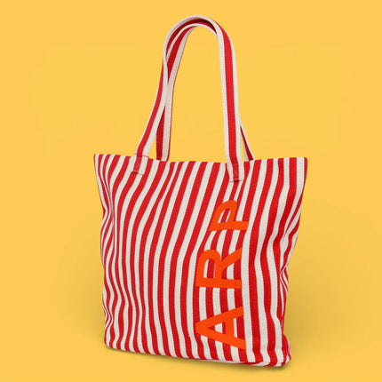 Agatha Ruiz de la Prada - red striped Beach Tote