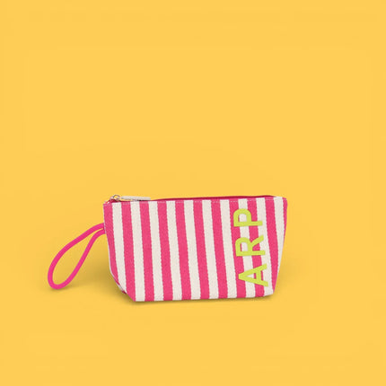 Agatha Ruiz de la Prada - pink striped beach pouch
