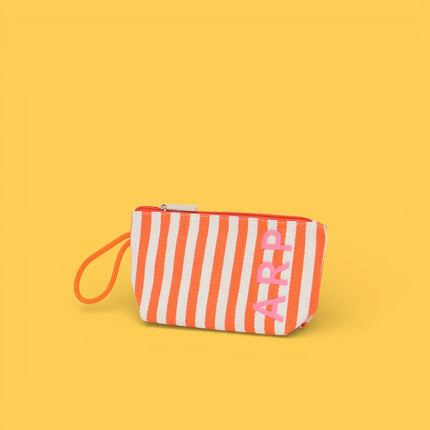 Agatha Ruiz de la Prada - pink striped beach pouch