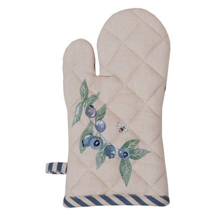 kids-oven-mitt-beige-blue-cotton-blueberries-mother-daughter
