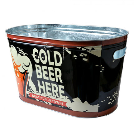 Beer Cooler Ice Bucket Black