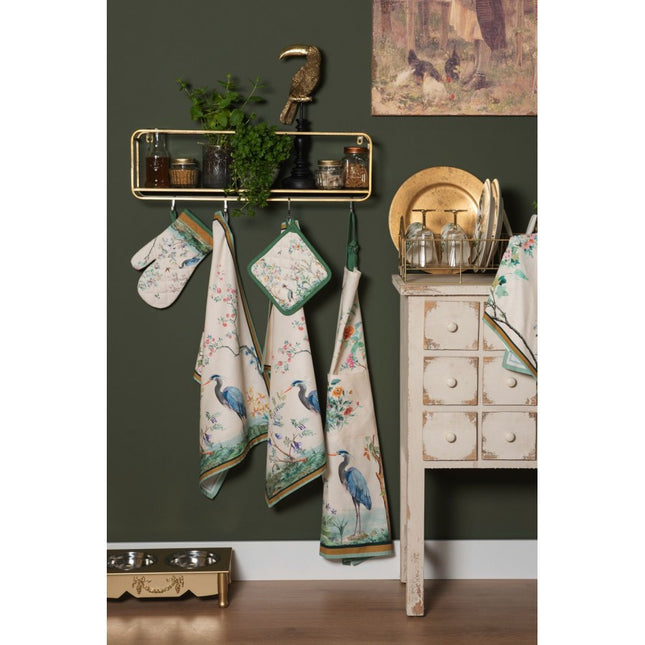 Table Runner Cotton Tropical Pattern