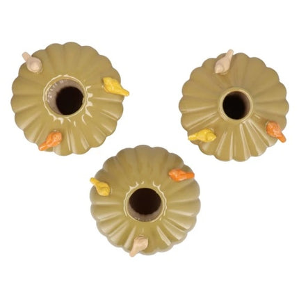 Bird Mushroom Vase Olive