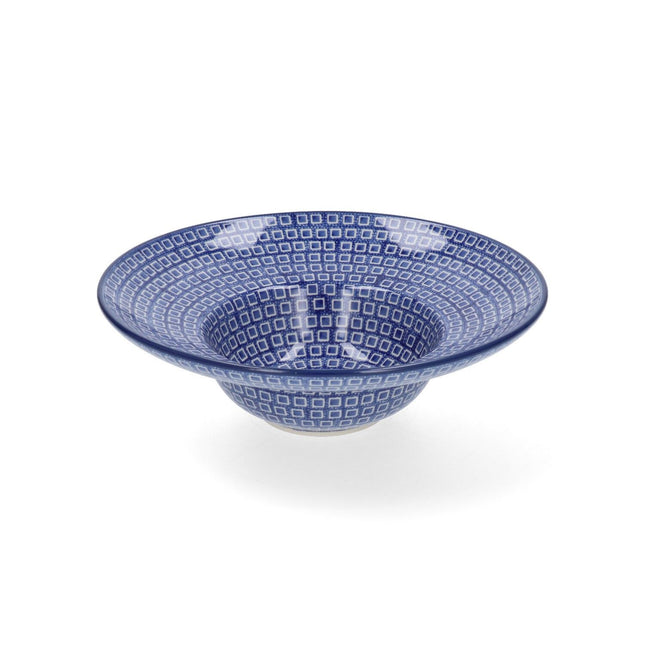 Bunzlau Castle Pasta plate Blue Diamond