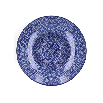 Bunzlau Castle Pasta plate Blue Diamond