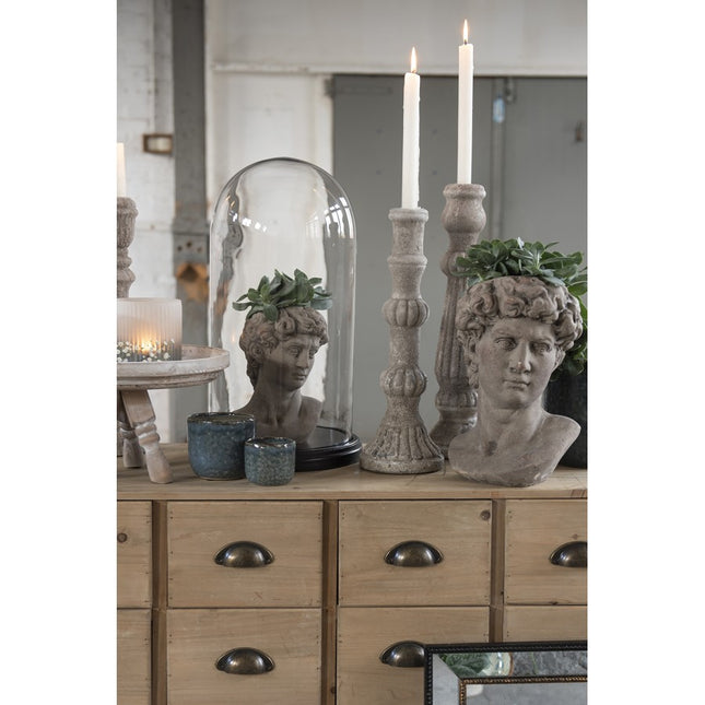 Candle holder 40 cm Grey