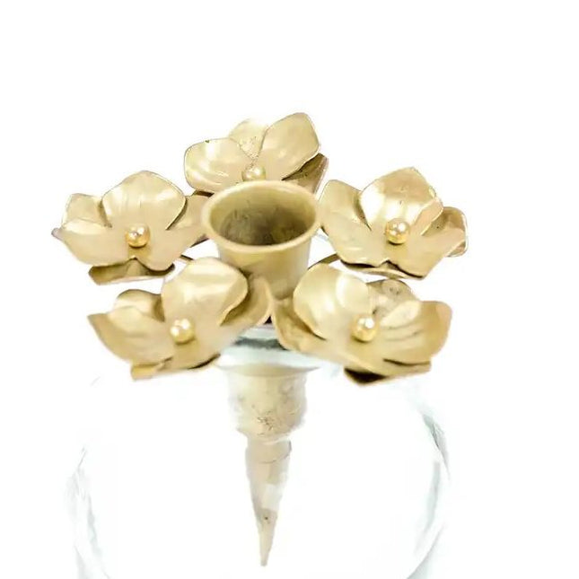 candle-holder-bottle-metal-golden-colour-flower-dahlia-christmas