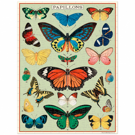 Cavallini vintage puzzle Butterflies