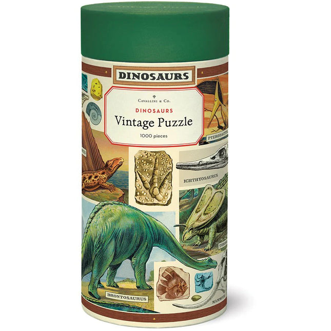Cavallini vintage puzzle Dinosaurs