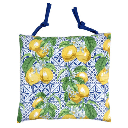 chair-cushion-lemon-print-cotton-blue-yellow