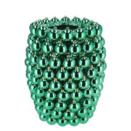 Christmas-bulbs-vase-green-glass-ceramics