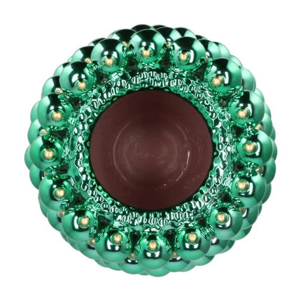 Christmas Green Bauble Vase