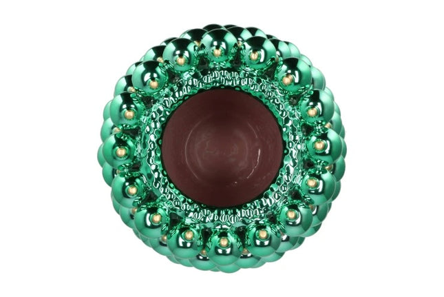 Christmas Green Bauble Vase