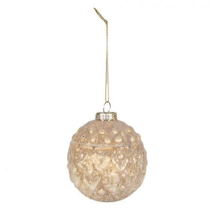 Yellow Glass Bauble set of 2