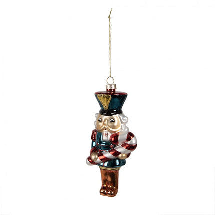 Christmas Tree Decoration Nutcracker Blue Glass
