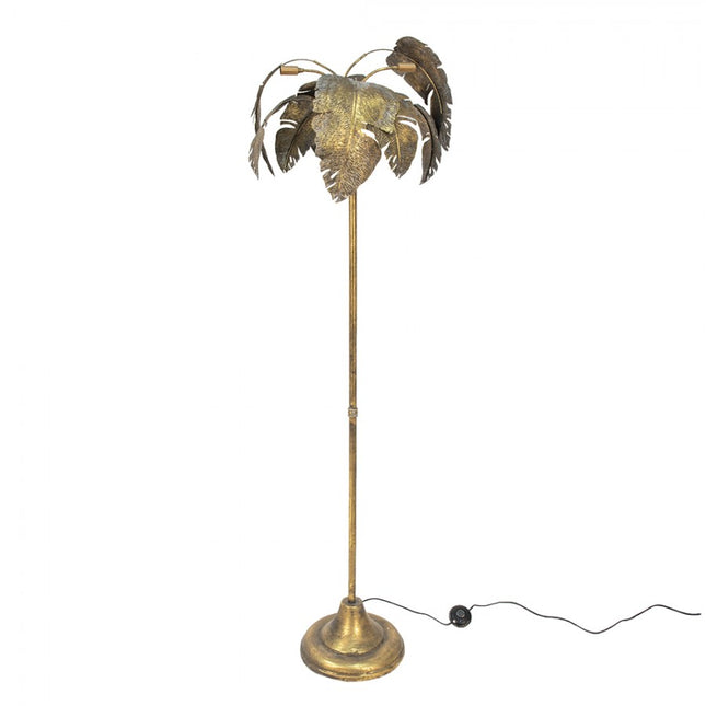 Floor Lamp Golden Coloured Metal