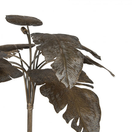 Floor Lamp Golden Coloured Metal
