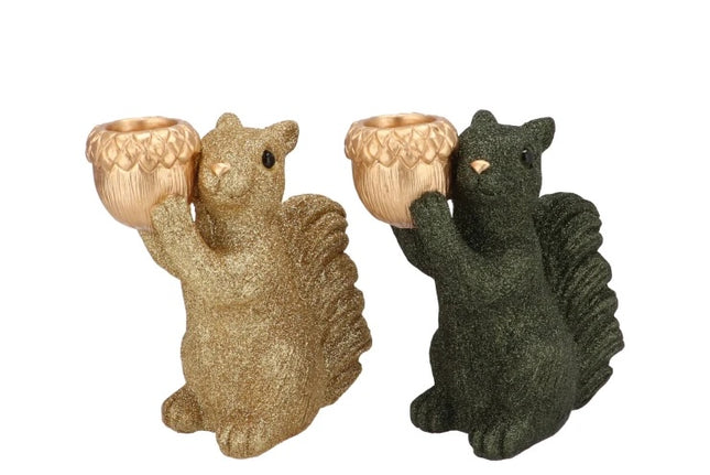 christmas-gold-glitter-squirrel-standing-candle-holder