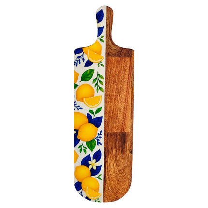 Large wooden cutting board - lemon