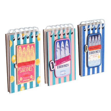 Magnet notepad sardines