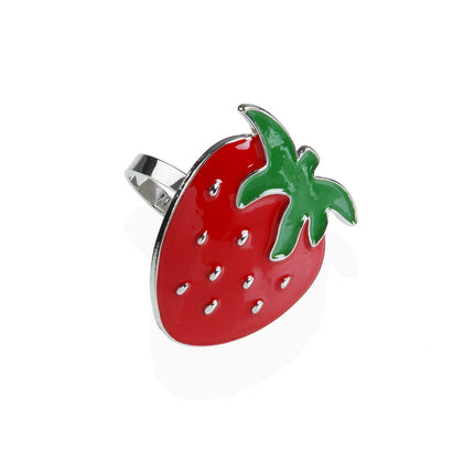 napkin-ring-strawberry-metal-red-green