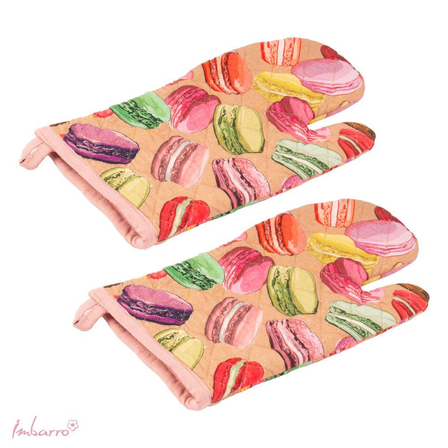 oven mitt - macarons
