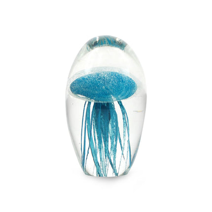 Paperweight Jellyfish aqua blue