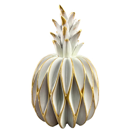 decoration-pineapple-white-gold-resin-table-decoration